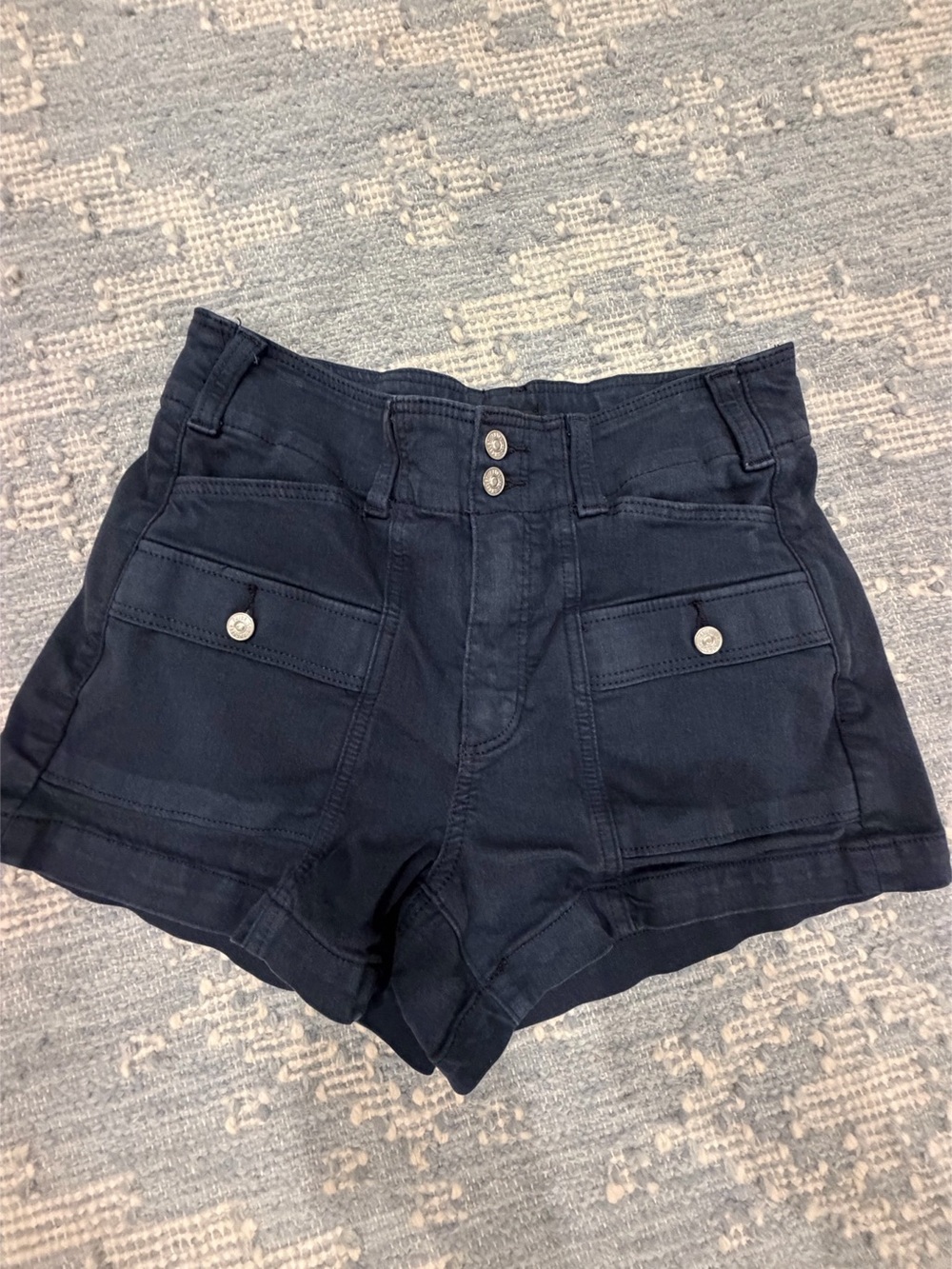 Paige Olivia Cargo Short Women's Cargo Shorts Waist 26 Black